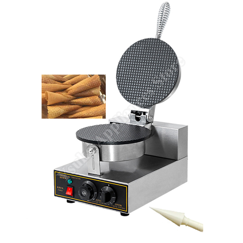 Egg Waffle Pan - Crispy Ice Cream Cone Maker Commercial