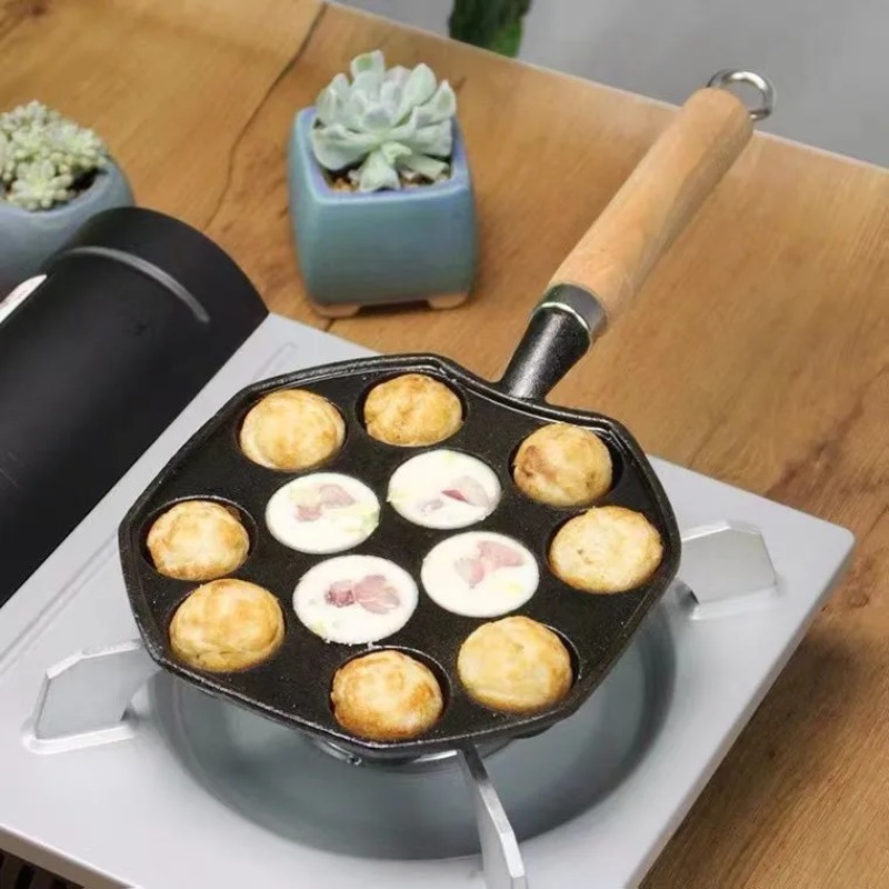 Baking Takoyaki Pan 14 Holes G - Cast Iron Corn ulasan dan harga