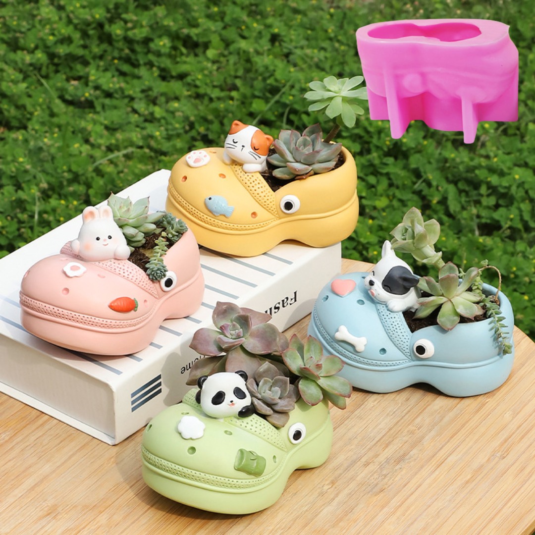 3D Animal Slippers Succulent P - Potsticker Mold ulasan dan harga