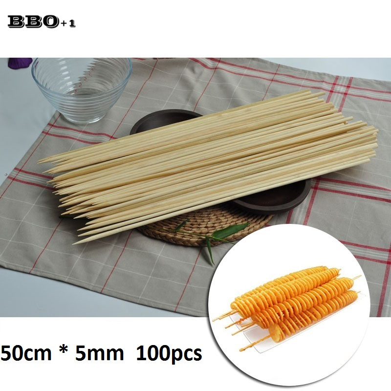 50cm x 5mm Long Disposable BBQ - Corn Dog Stick ulasan dan harga