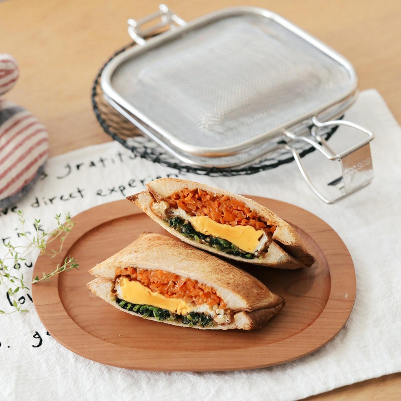 Stainless Steel Sandwich Press - Hot Dog Press ulasan dan harga