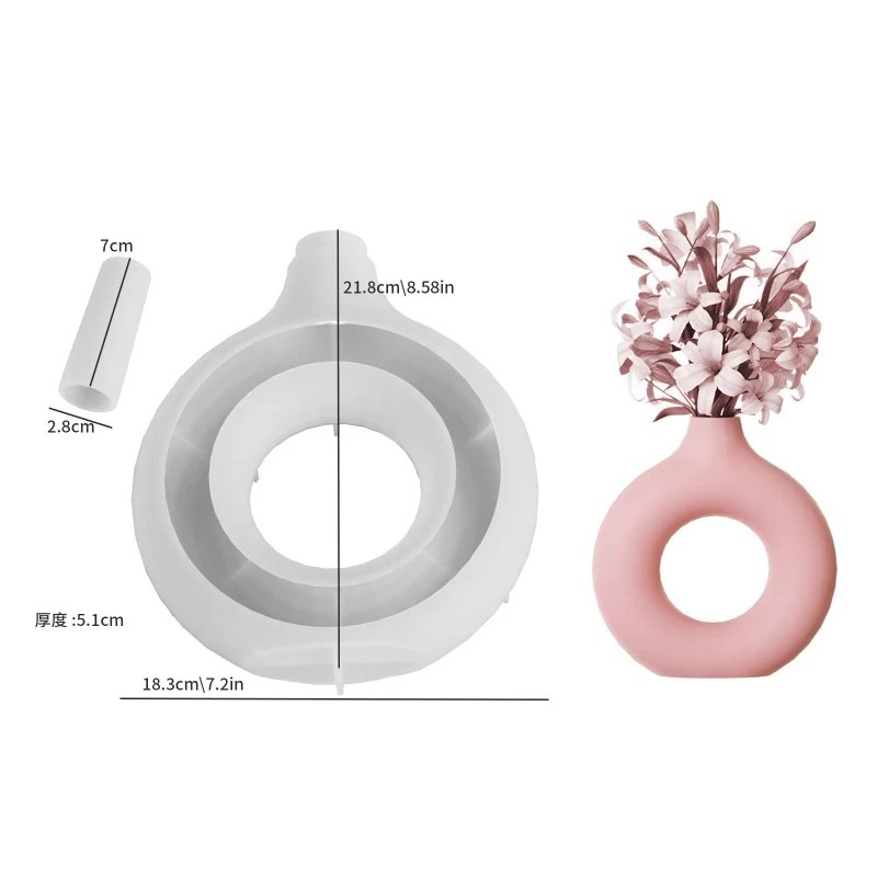 Silicone Mold for Vases Resin  - Potsticker Mold ulasan dan harga