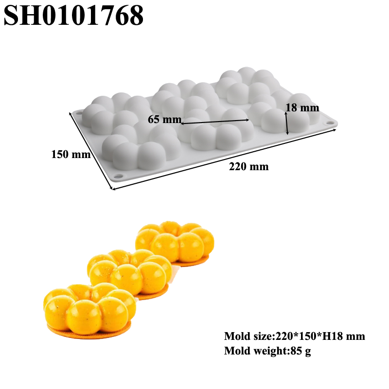 1 or 6 Cells Petal Shaped Donu - Donut Mold Silicone ulasan dan harga