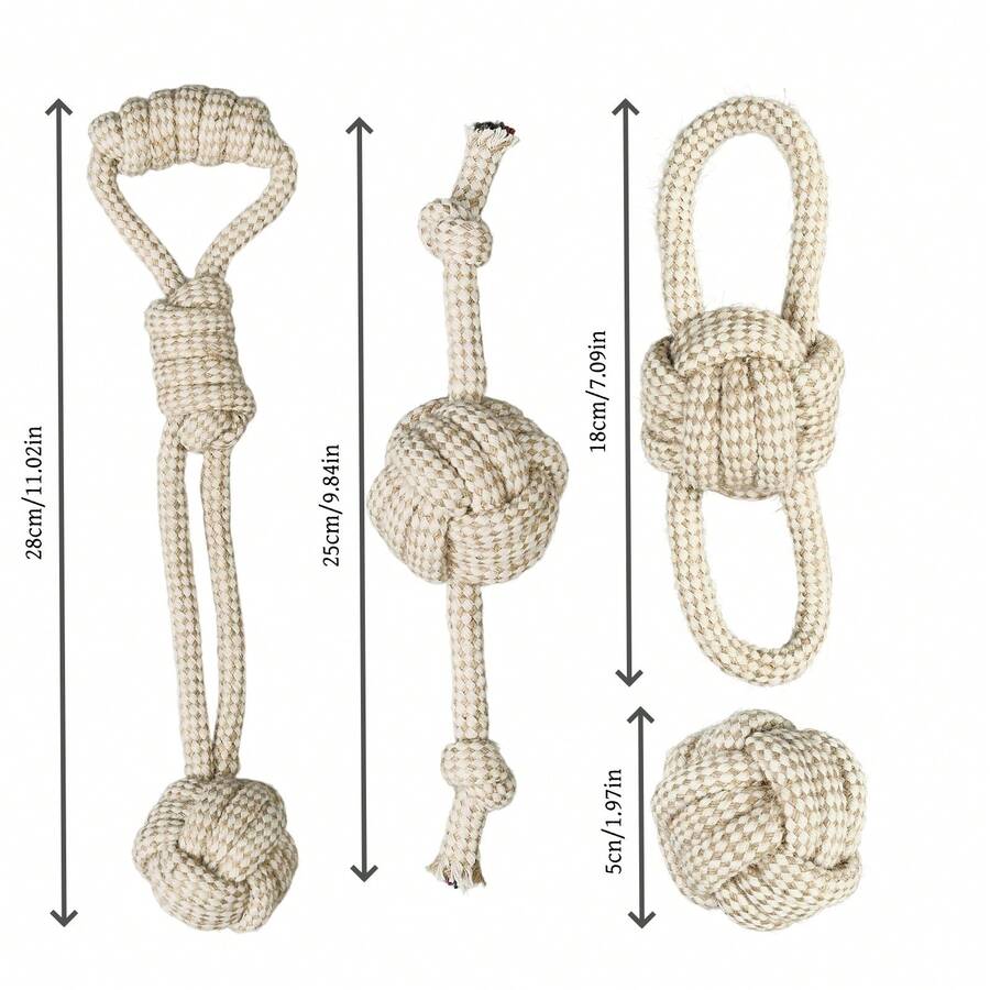 Natural Rope Dog Chew Toy - Su - Corn Dog Stick ulasan dan harga