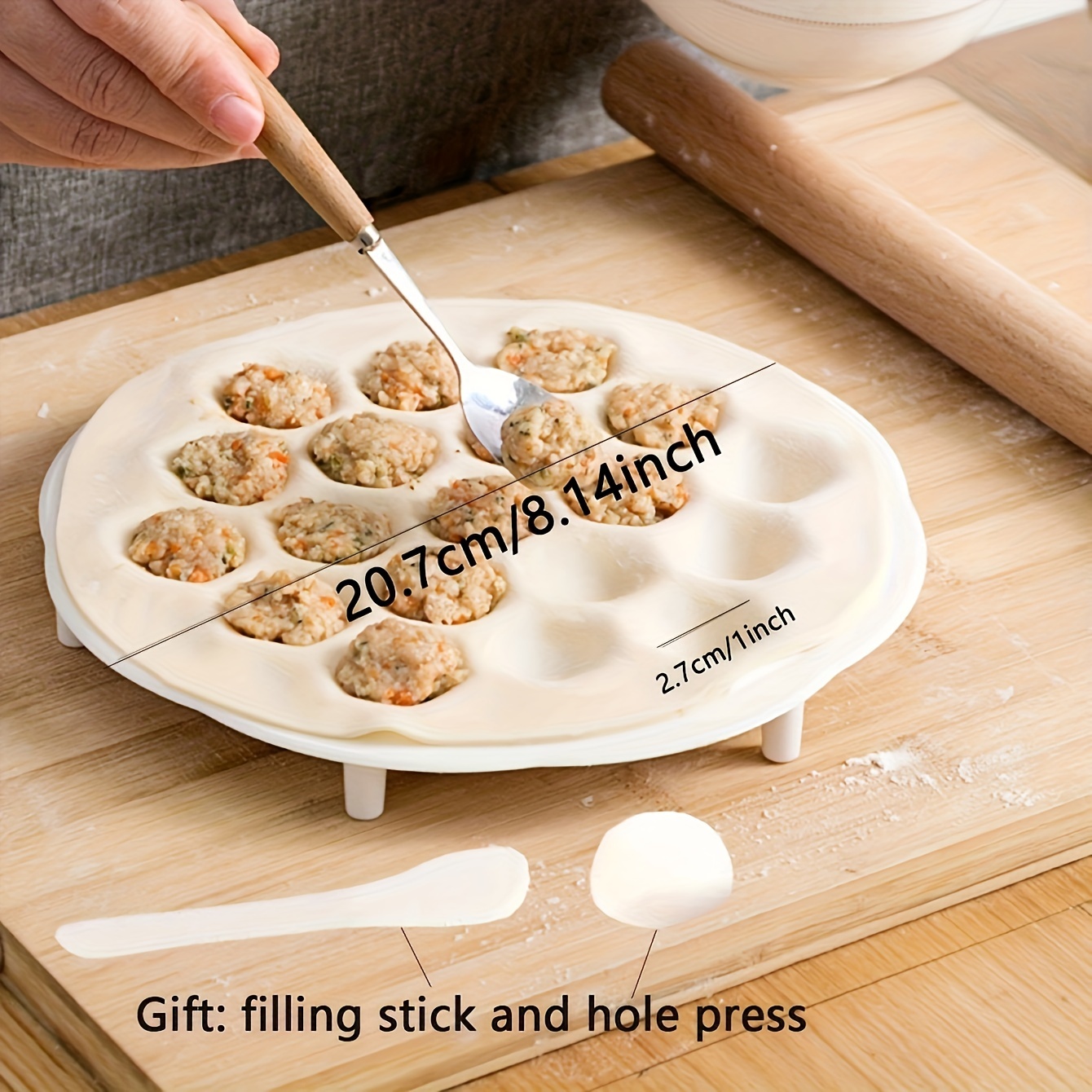 1pc- Simple Chinese Dumplings  - Dumpling Press Set ulasan dan harga