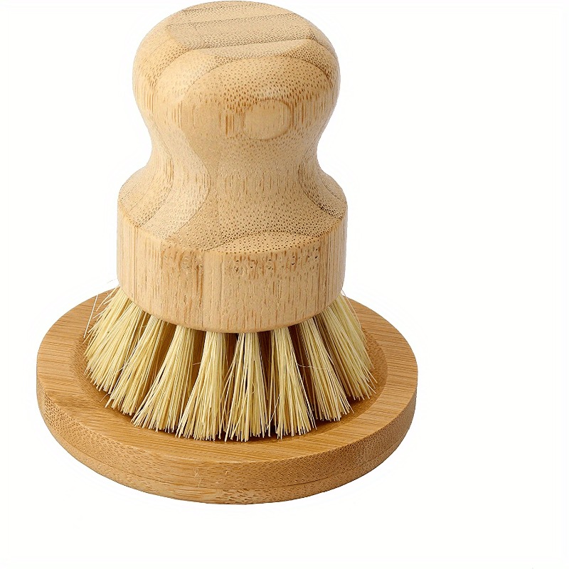 Bamboo Dish Scrub Brush Soap D - Cast Iron Corn ulasan dan harga