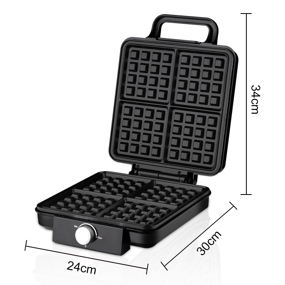 4-Slice Belgian Waffle Maker 1 - Egg Waffle Pan ulasan dan harga