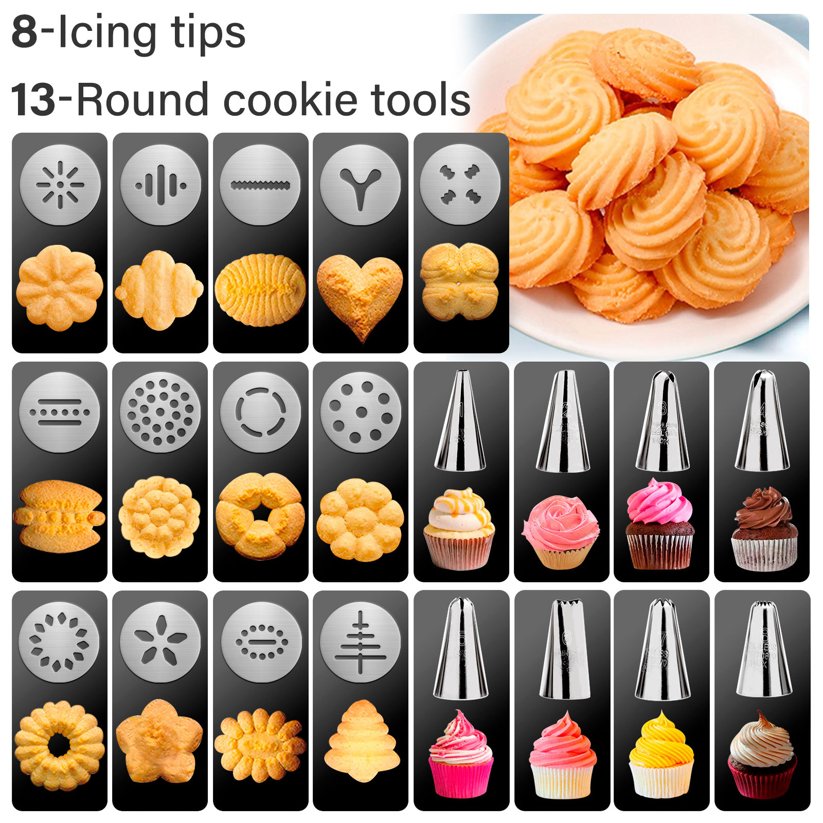GMOX Cookie Press Gun and Tips - Churros Maker Gun ulasan dan harga
