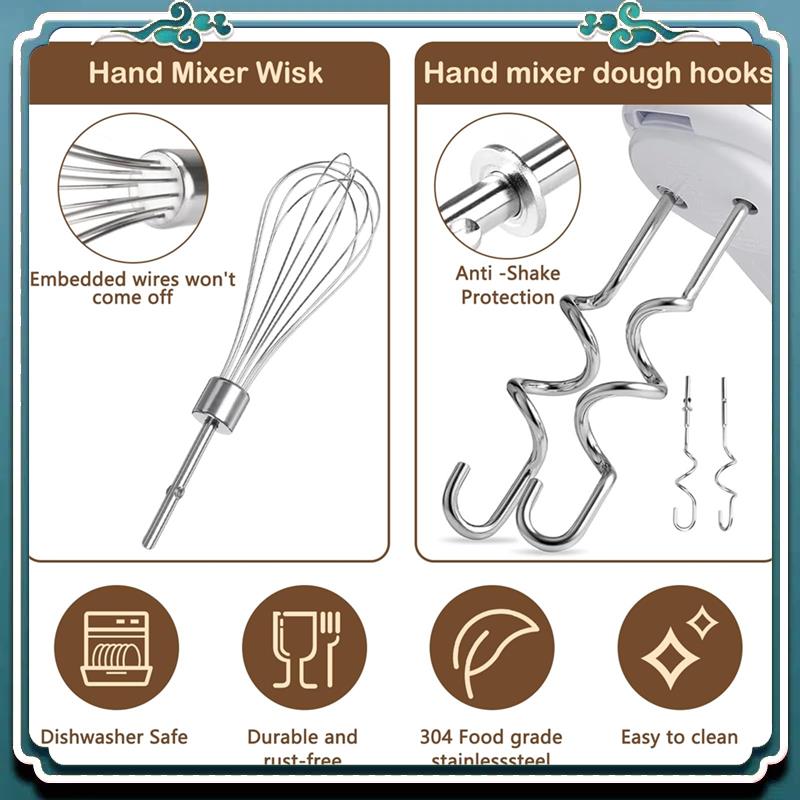 3Pcs For Kitchenaid Whisk Atta - Kitchenaid Mixer Hand Mixer ulasan dan harga