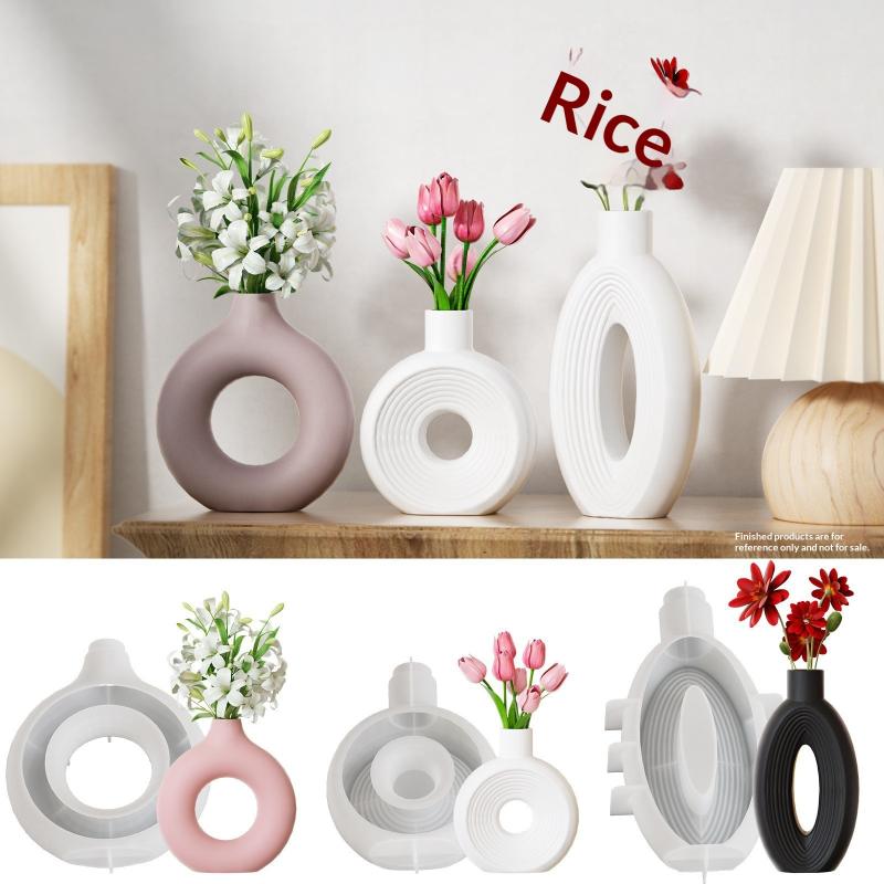 New Nordic Donut Shape Vase Si - Donut Mold Silicone ulasan dan harga