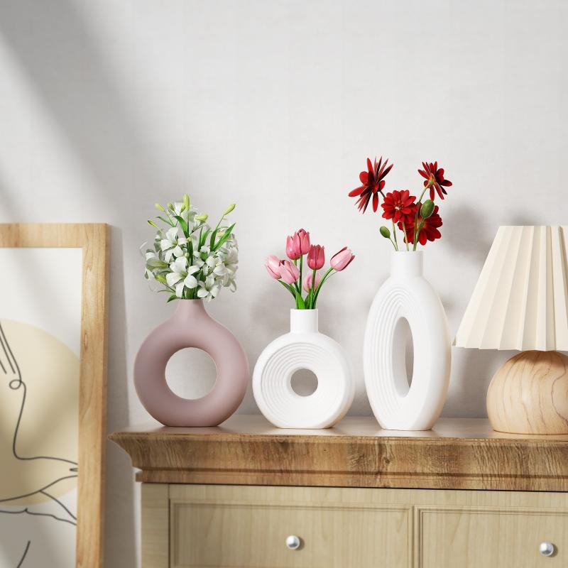 New Nordic Donut Shape Vase Si - Donut Mold Silicone ulasan dan harga