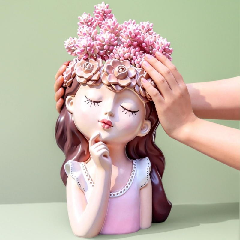 Large Fairy Girl Flower Pot Si - Potsticker Mold ulasan dan harga