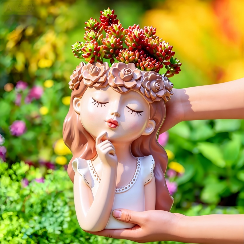 Large Fairy Girl Flower Pot Si - Potsticker Mold ulasan dan harga