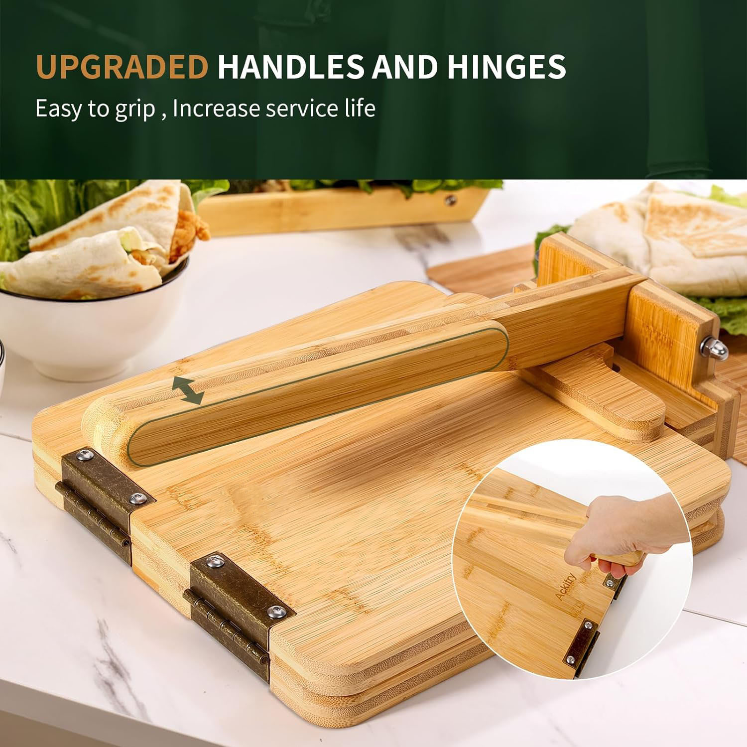 Hot-selling bamboo and wood to - Dumpling Press Set ulasan dan harga