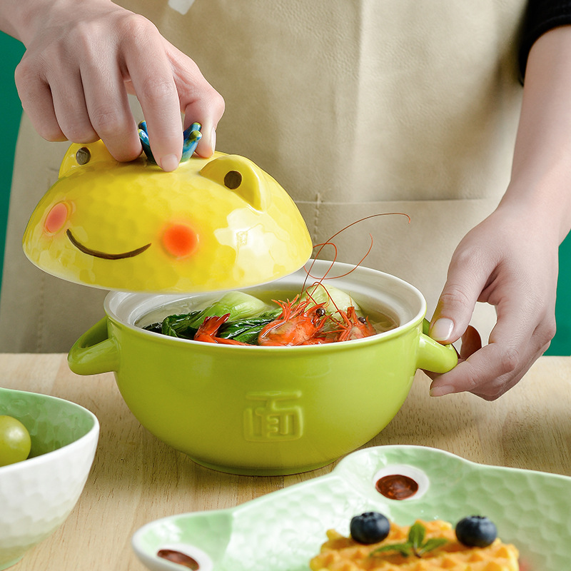 Japanese Kids Cartoon Ceramic  - Dim Sum Basket ulasan dan harga