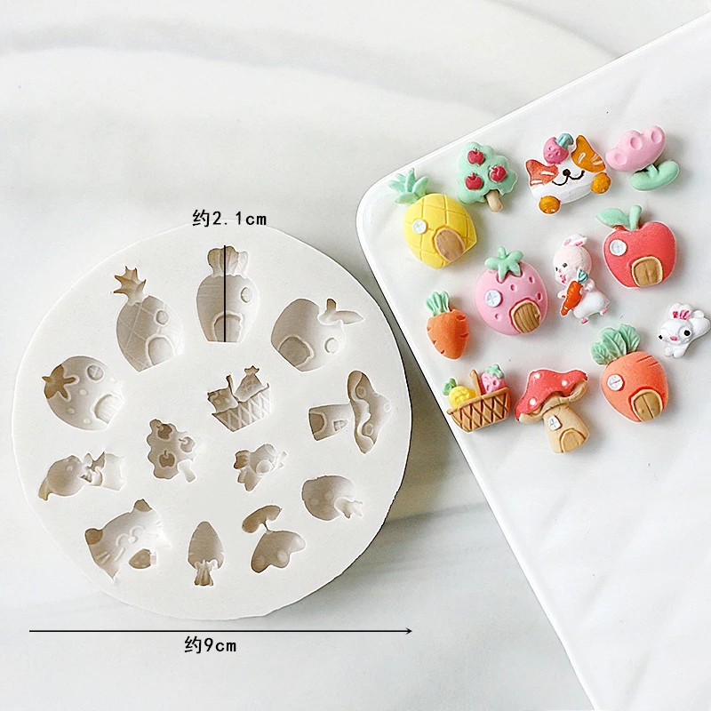 Cute Bunny Bear Carrot House S - Donut Mold Silicone ulasan dan harga