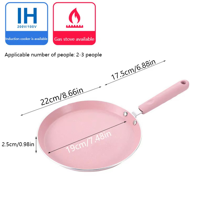 1 Non Stick Pink Frying Pan Fo - Egg Waffle Pan ulasan dan harga