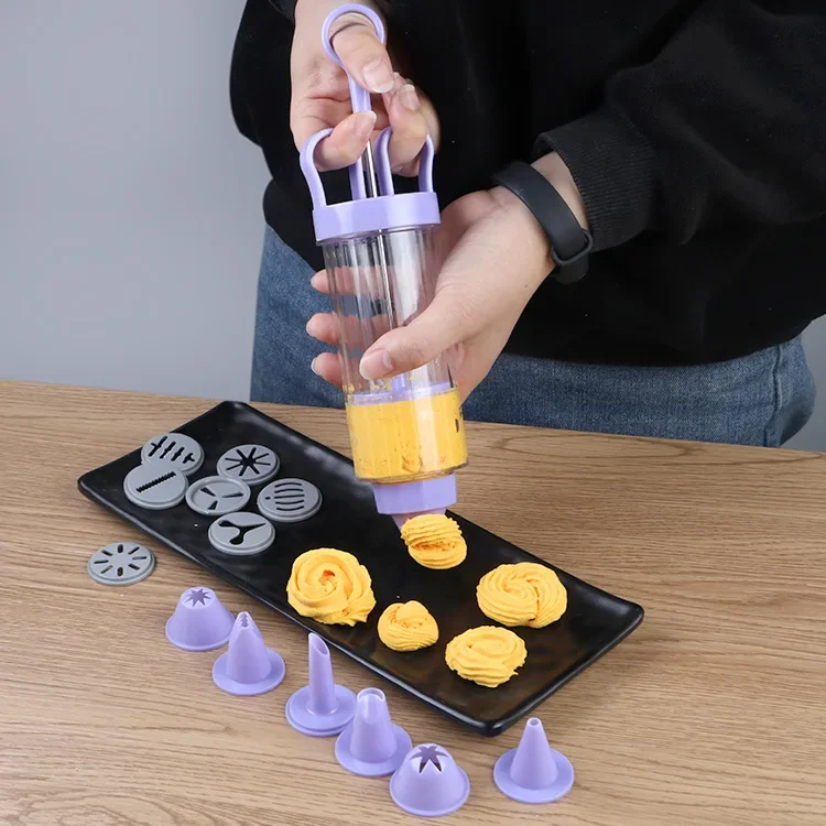 DIY Manual Cookie Press Maker  - Churros Maker Gun ulasan dan harga