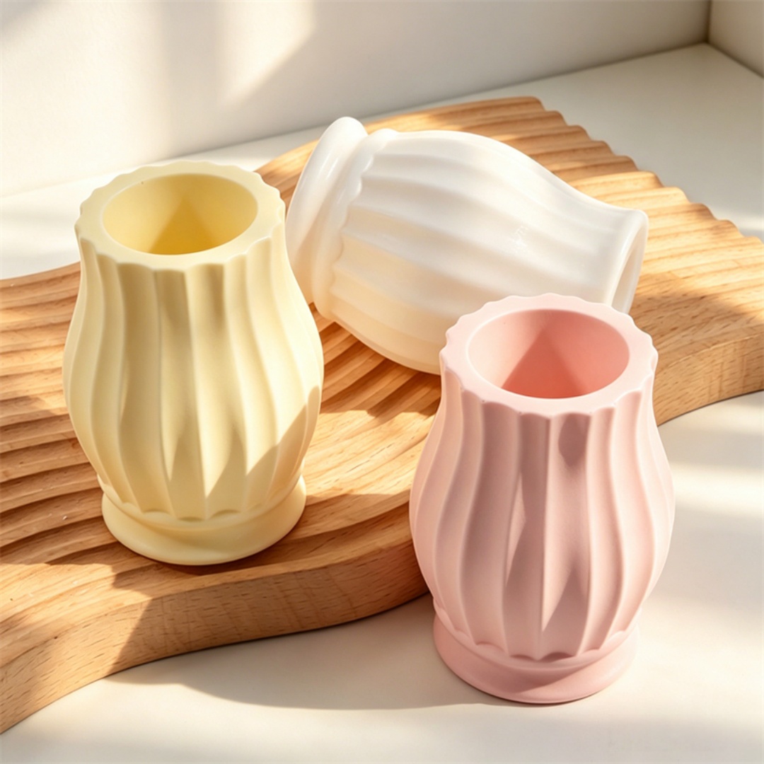 Embossed Pattern Curved Vase S - Potsticker Mold ulasan dan harga