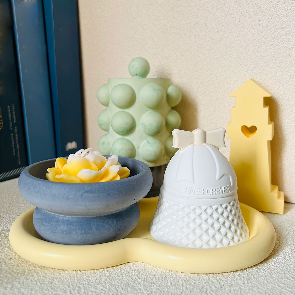 Bubble Jar Candle Vessel Concr - Donut Mold Silicone ulasan dan harga