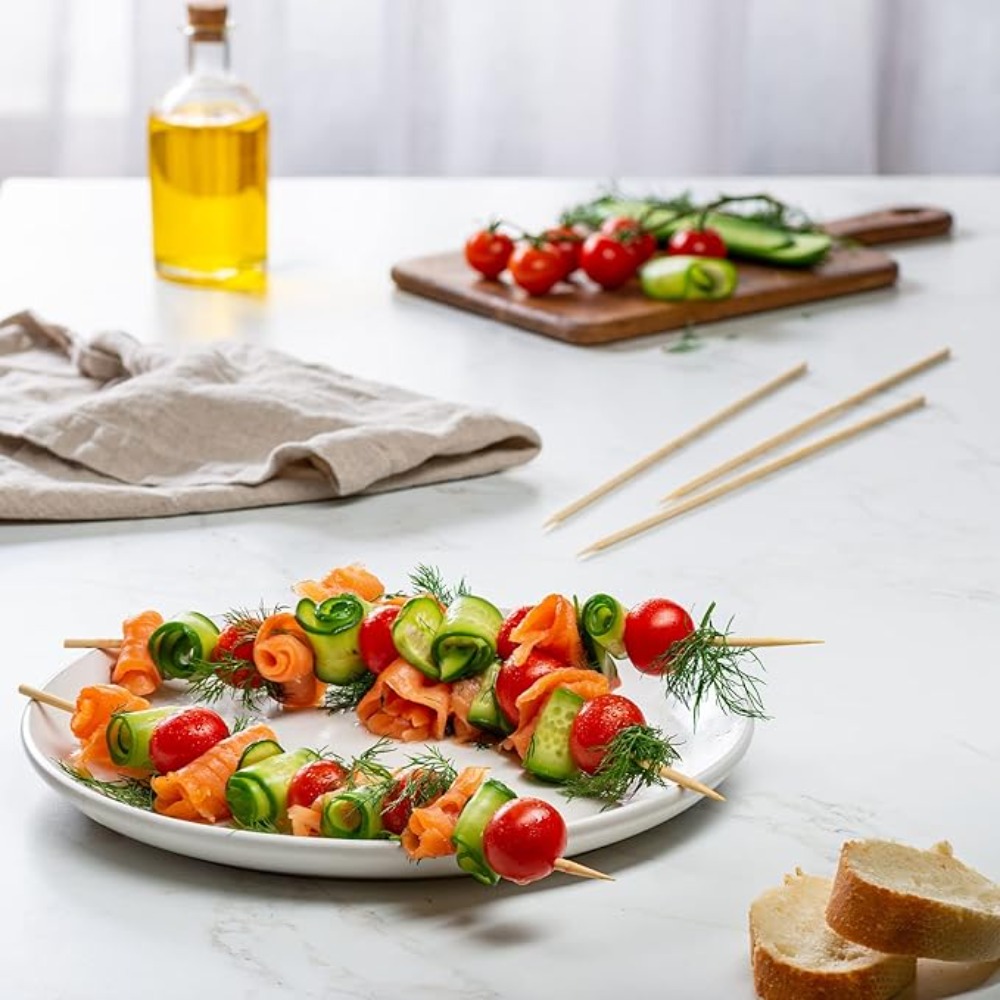 90-1350Pcs BBQ Bamboo Sticks D - Corn Dog Stick ulasan dan harga
