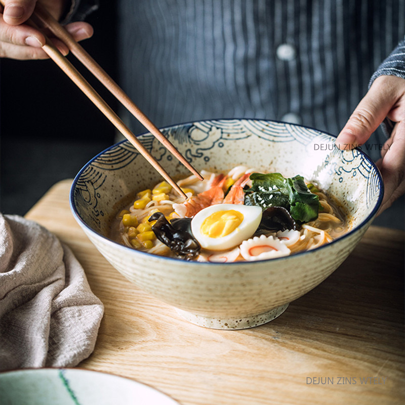 8-inch Ceramic Noodle Bowl Jap - Dim Sum Basket ulasan dan harga