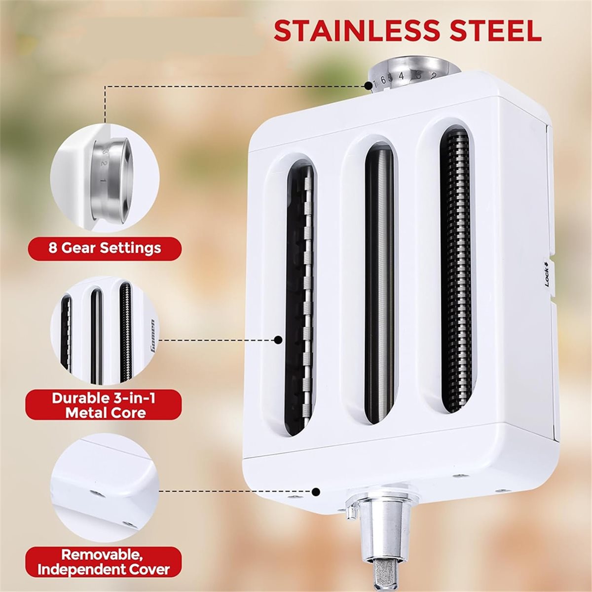 ABSF 3-in-1 Pasta Maker Attach - Kitchenaid Mixer Hand Mixer ulasan dan harga