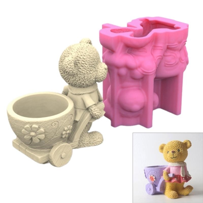 Lovely Bear Gypsum Silicone Mo - Potsticker Mold ulasan dan harga