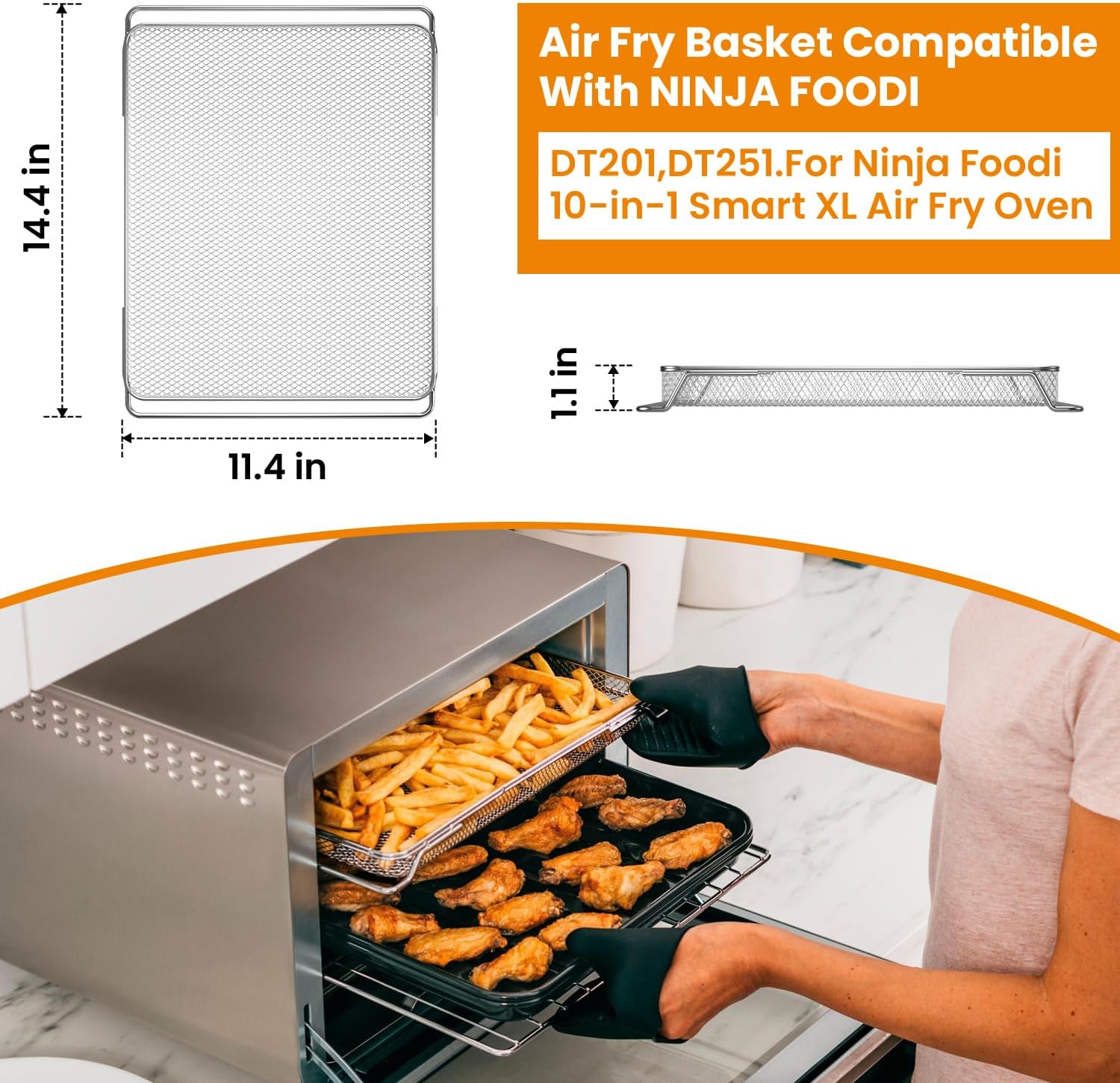 Air Fryer Oven Basket for Ninj - Ninja Air Fryer Dt201 ulasan dan harga