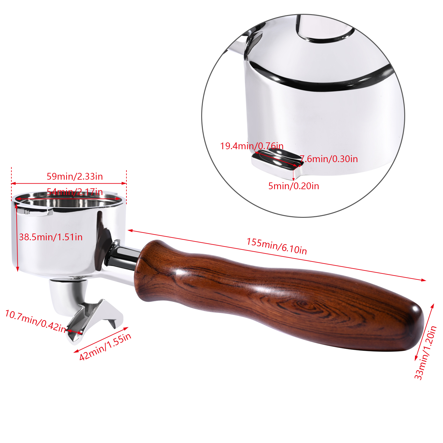 51mm 2 Ears Double Spout Porta - Delonghi Espresso Ecp3420 ulasan dan harga