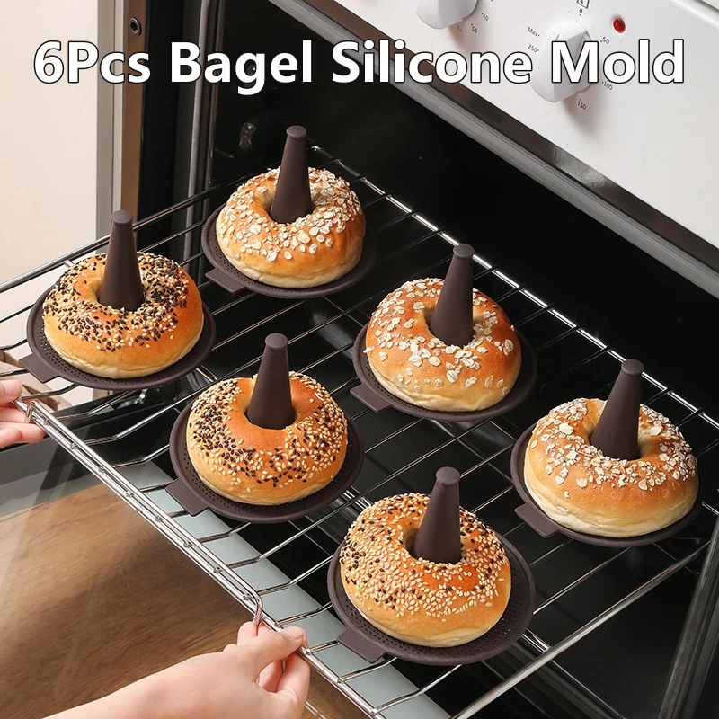 6Pcs Bagel Tools Silicone Mold - Donut Mold Silicone ulasan dan harga