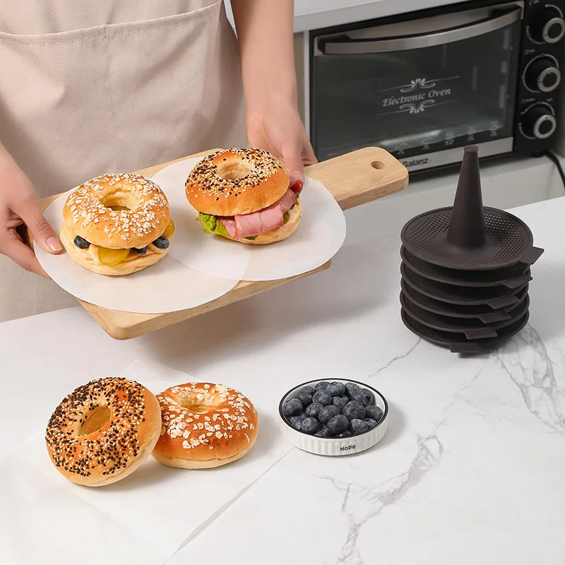 6Pcs Bagel Tools Silicone Mold - Donut Mold Silicone ulasan dan harga
