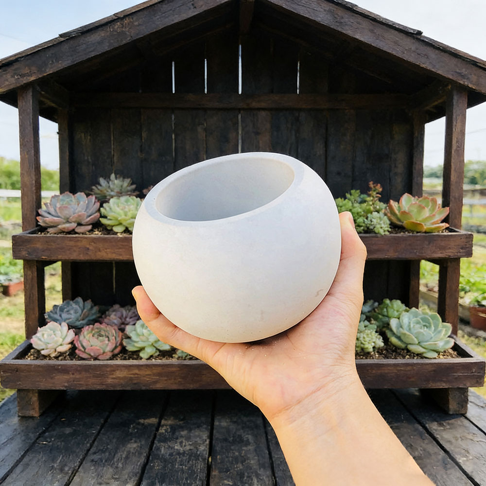 Spherical Flowerpot Silicone M - Potsticker Mold ulasan dan harga