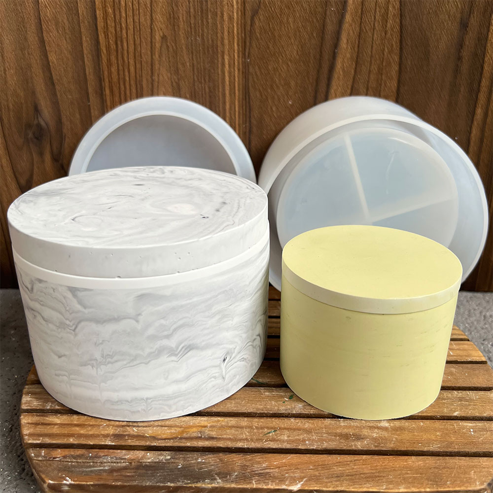 Round Cement Candle Canister S - Potsticker Mold ulasan dan harga