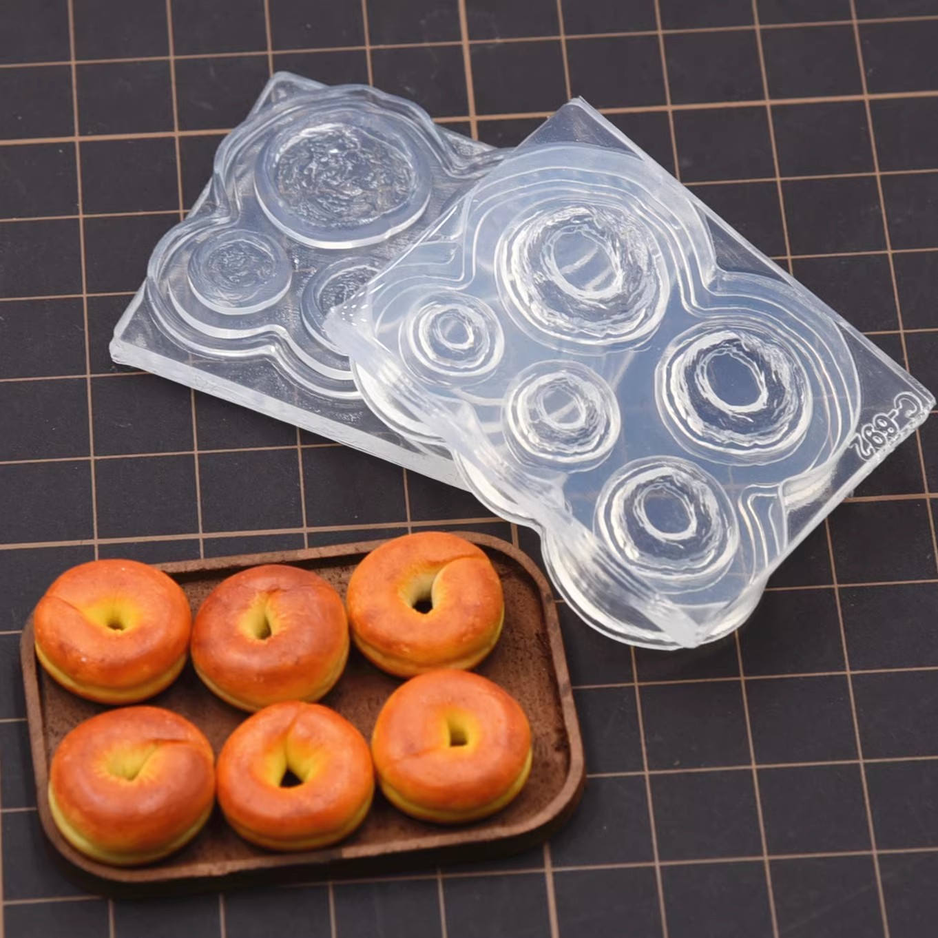 Polymer Clay Mini 3D Bagel Bre - Donut Mold Silicone ulasan dan harga
