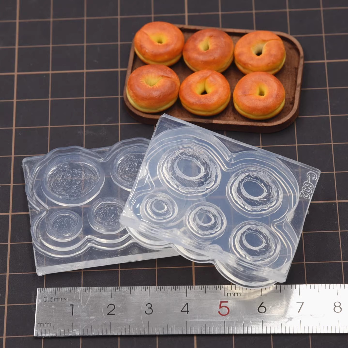 Polymer Clay Mini 3D Bagel Bre - Donut Mold Silicone ulasan dan harga