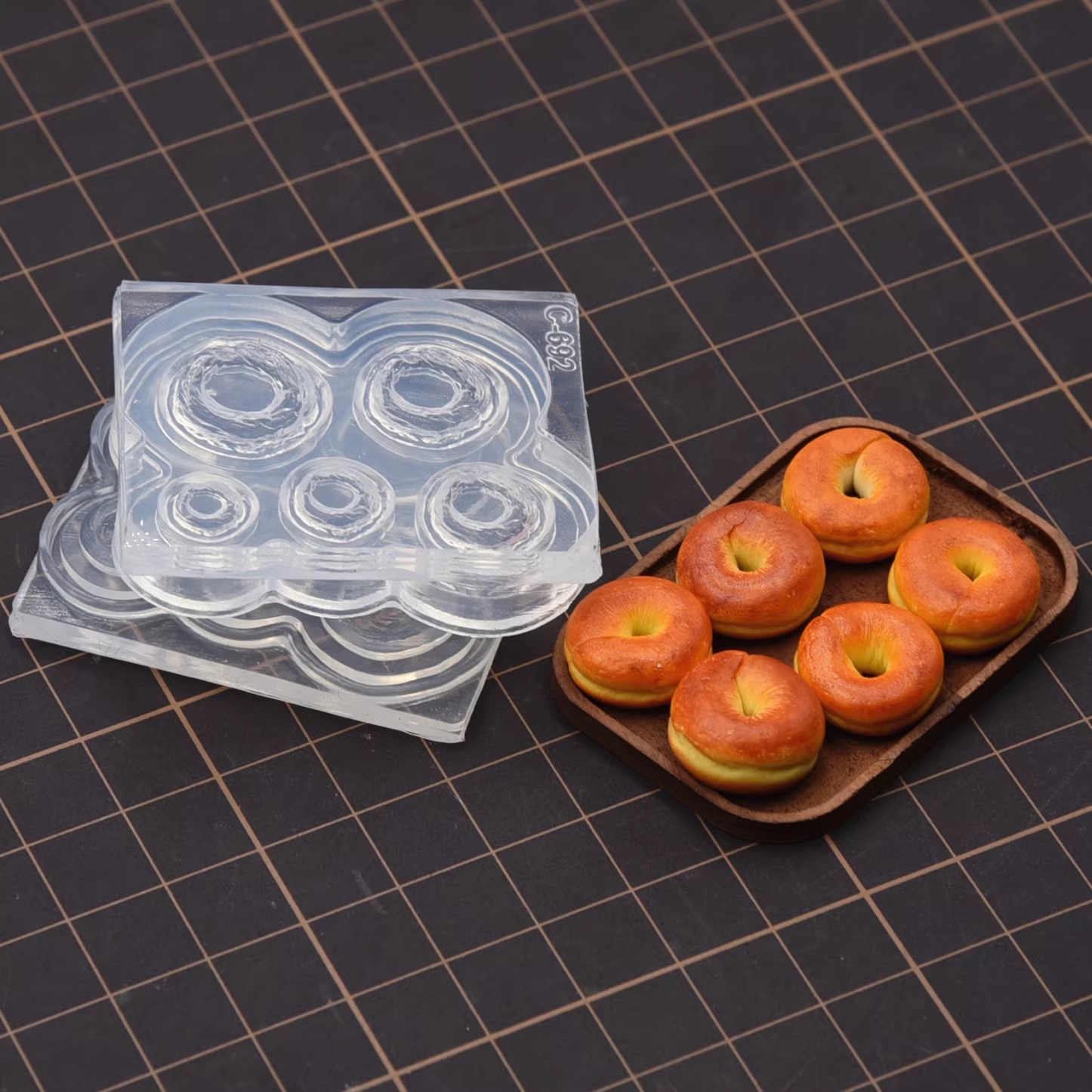 Polymer Clay Mini 3D Bagel Bre - Donut Mold Silicone ulasan dan harga
