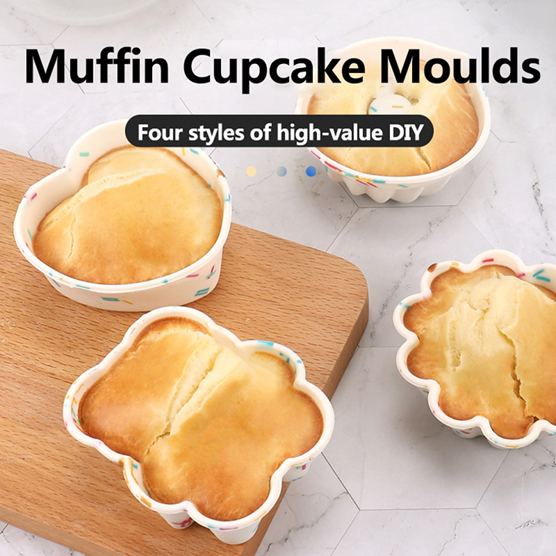 4Pcs Muffin Donuts Cupcake Lin - Donut Mold Silicone ulasan dan harga
