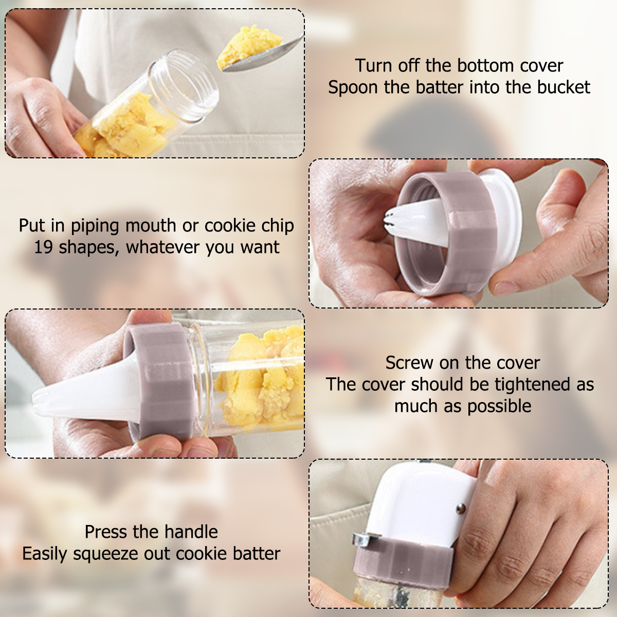 Cookie Press Set Cookie Press  - Churros Maker Gun ulasan dan harga
