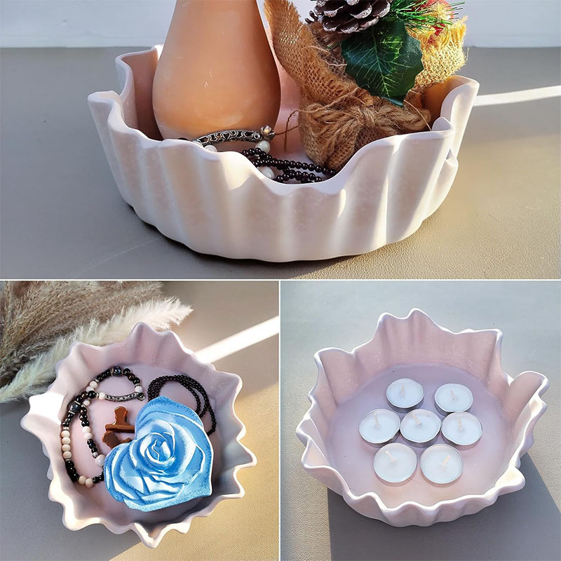 Lace Tray Fruit Tray DIY Gypsu - Potsticker Mold ulasan dan harga